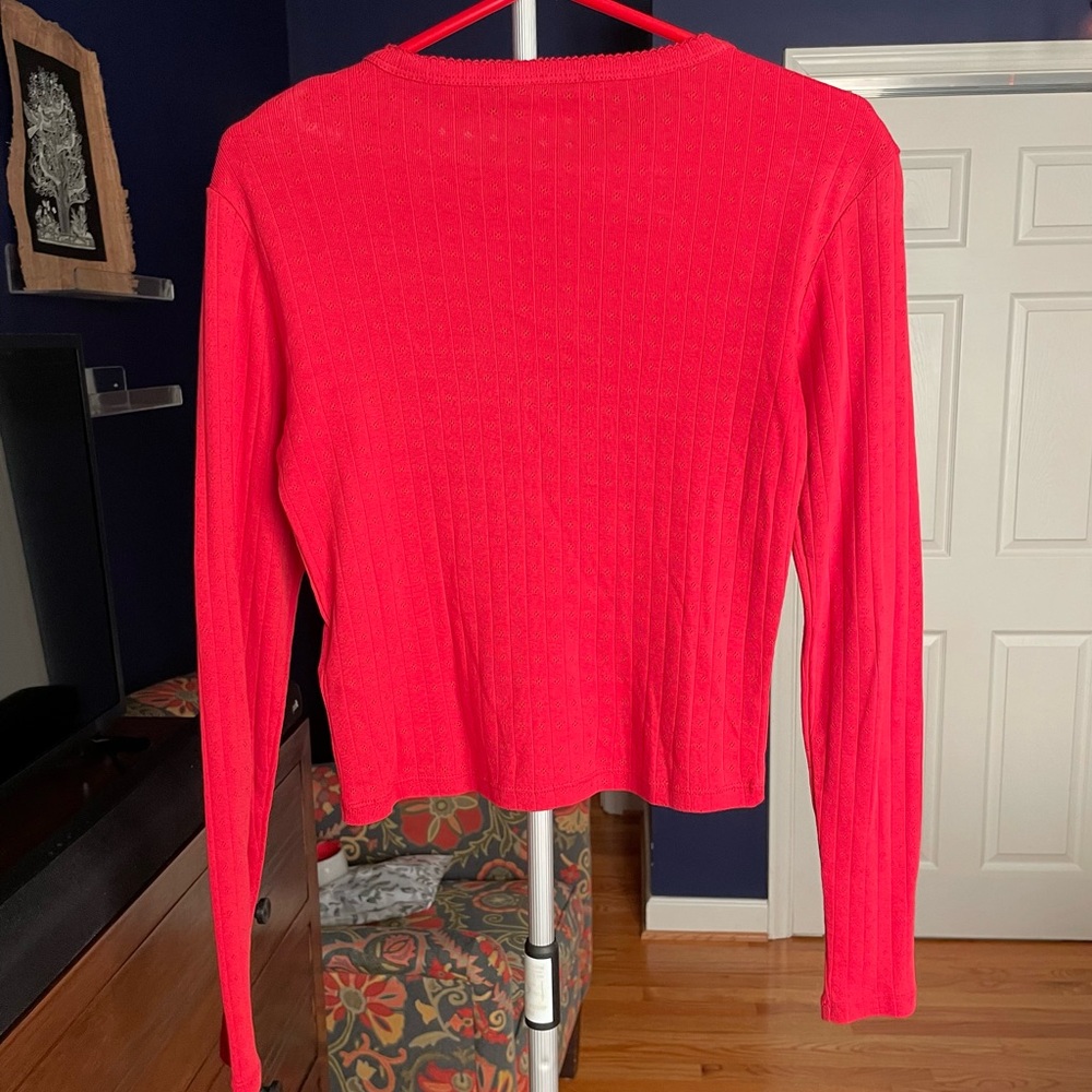 NWOT Topshop Banff Logo Waffle Tee - Picture 9 of 16